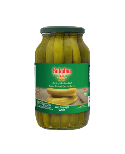 Baladna Zero Sour Pickled Cucumbers - Oriental