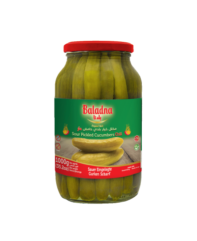 Baladna Zero Sour Pickled Cucumbers, Chili - Orien...