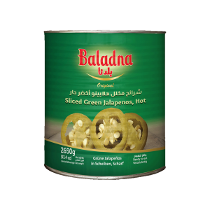 Baladna Sliced Green Jalapenos, Hot - Oriental