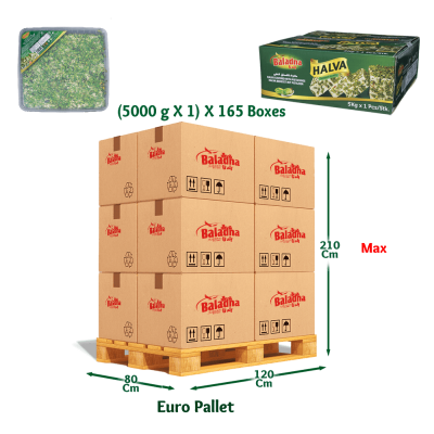 Baladna Halva covered with pistachios - Oriental