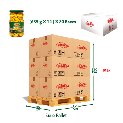 Baladna Pickled Hot Mini Peppers - Oriental