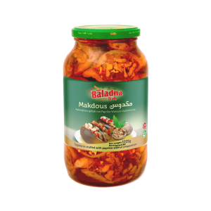 Baladna Makdous in Sunflower Oil Eggplants stuffed with pepper-walnut preparation - Oriental