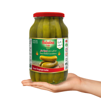 Baladna Sour Pickled Cucumbers Small Chili - Oriental