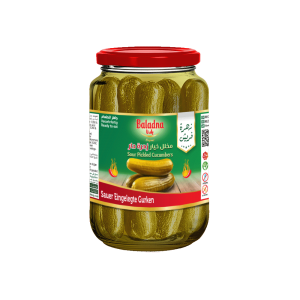 Baladna Sour Pickled Cucumbers Small, Chili - Oriental