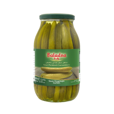 Baladna Hot Sour Pickled Cucumbers Oriental style - Oriental