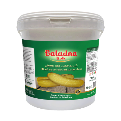 Baladna Sliced Sour Pickled Cucumbers Oriental style - Oriental