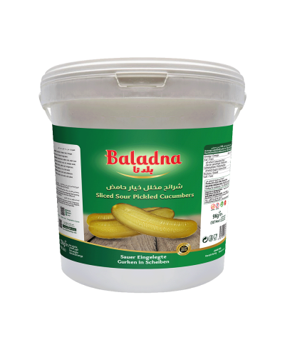 Baladna Sliced Sour Pickled Cucumbers Oriental sty...