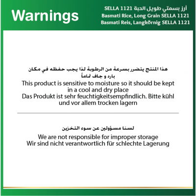 Baladna Basmati Rice, Long Grain SELLA 1121 - Oriental