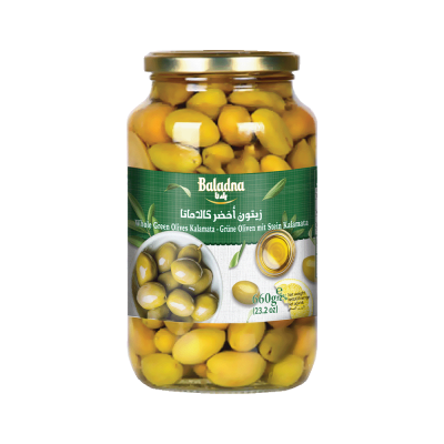 Baladna Whole Green Olives Kalamata - Oriental