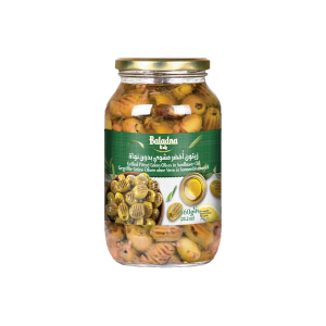 Baladna Grilled Pitted Green Olives in Sunflower Oil - Oriental