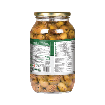 Baladna Grilled Pitted Green Olives in Sunflower Oil - Oriental