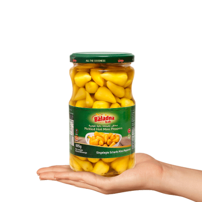 Baladna Pickled Hot Mini Peppers - Oriental