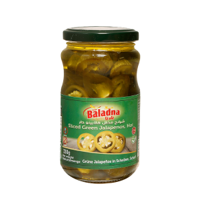 Baladna Sliced Green Jalapenos, Hot - Oriental