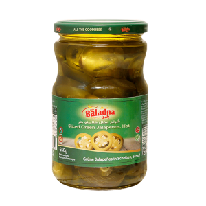 Baladna Sliced Green Jalapenos, Hot - Oriental