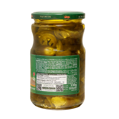 Baladna Sliced Green Jalapenos, Hot - Oriental