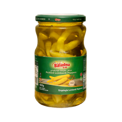 Baladna Pickled Lombardi Peppers - Oriental