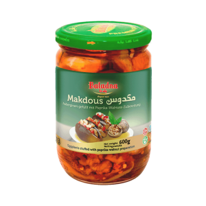 Baladna Makdous in Sunflower Oil Eggplants stuffed with pepper-walnut preparation - Oriental