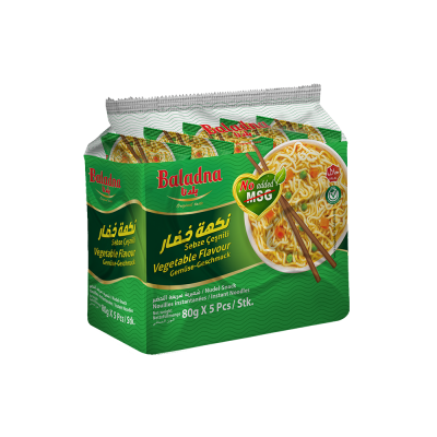 Baladna Instant Noodles Vegetables Flavour (5 × 1) - Oriental