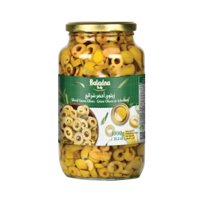 Baladna Sliced Green Olives - Oriental