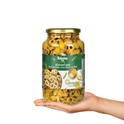 Baladna Sliced Green Olives - Oriental