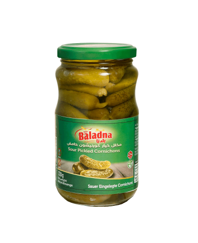 Baladna Sour Pickled Cornichons - Oriental