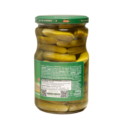 Baladna Sour Pickled Cornichons - Oriental