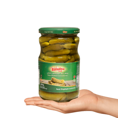 Baladna Sour Pickled Cornichons - Oriental