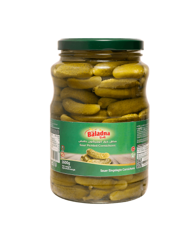 Baladna Sour Pickled Cornichons - Oriental