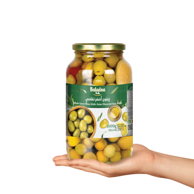 Baladna Whole Green Olives Tefahi - Oriental